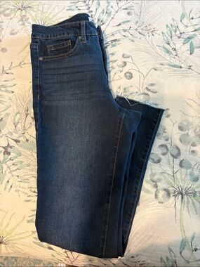 sofia by sofia vergara Skinny Ankle Jeans in Dark Blue